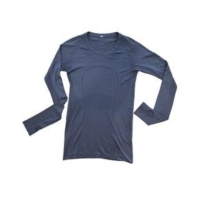 Lululemon Swiftly Tech Long Sleeve Shirt Thumbholes Size 6 Comfort Fit